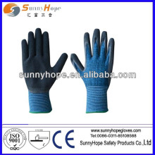 13 gauge cotton/spandex shell latex foam work gloves